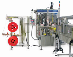 Versatile R-300 configures in 3 important ways:as a multipacker, as a shrink labeler, and as a combination multipacker / shrinklabeler for individual products.